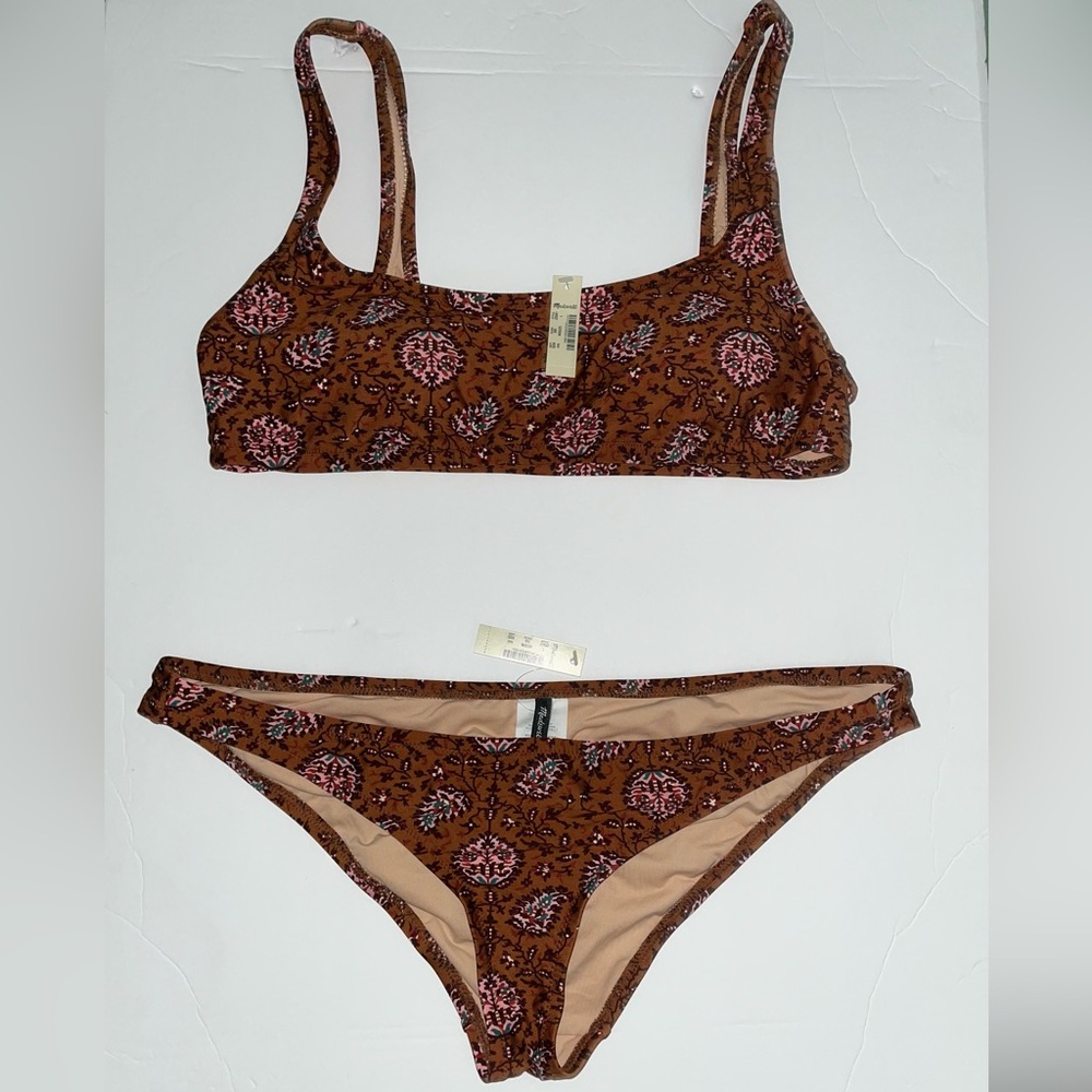 Madewell two piece women’s bathing suit size L NWT